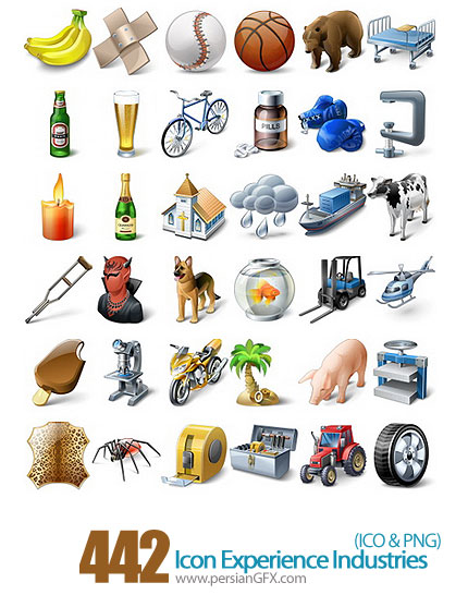 کلکسیون آیکون های متنوع - Icon Experience Industries