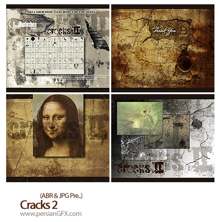 دانلود براش ایجاد ترک - Cracks 02