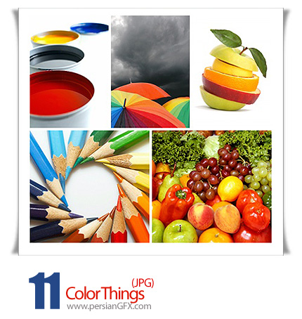 دانلود تصاویر رنگ های متنوع - Color Things 