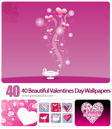 دانلود تصاویر والپیپر عکس های روز ولنتاین - 40 Beautiful Valentines Day Wallpapers