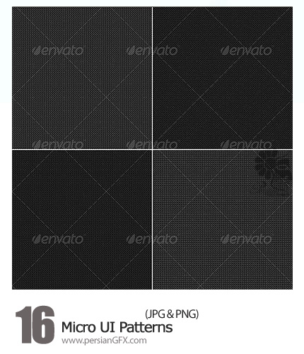 دانلود پترن های فتوشاپ - Graphic River 16 Micro UI Patterns     