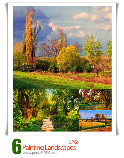 دانلود تصاویر با کیفیت نقاشی مناظر - Painting Landscapes 
