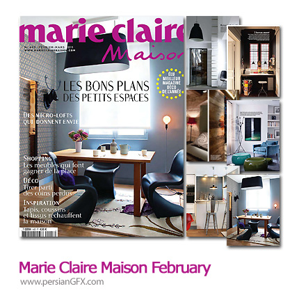 دانلود مجله طراحی دکوراسیون، طراحی داخلی - Marie Claire Maison February March 2011