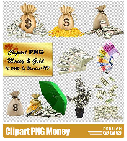 دانلود کلیپ آرت پول - Clipart PNG Money