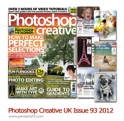 دانلود مجله آموزش های متنوع فتوشاپ - Photoshop Creative UK Issue 93 2012