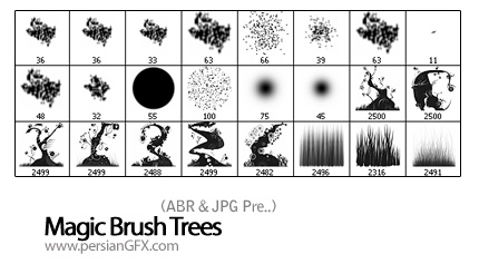 مجموعه براش درخت های جادویی - Magic Brush Trees