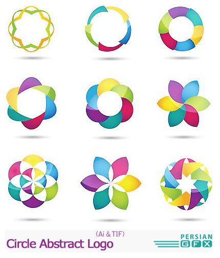 دانلود تصاویر لوگوهای دایره ای انتزاعی - Circle Abstract Logo