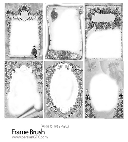 مجموعه براش های فریم های متنوع - Frame Brush 