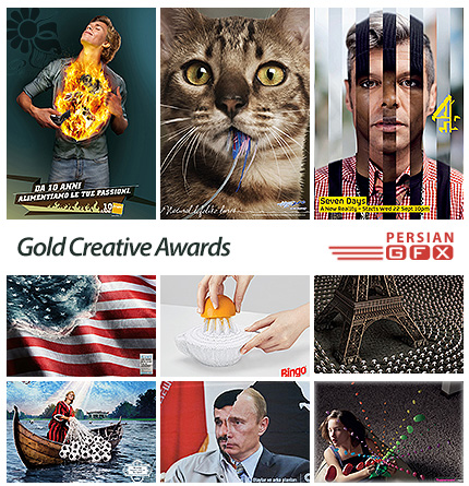 دانلود تصاویر تبلیغاتی خلاق - Gold Creative Awards  