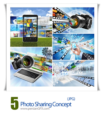 دانلود تصاویر با کیفیت تبلیغاتی و اشتراک گذاری - Photo Sharing Concept