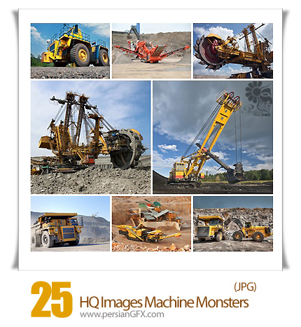 دانلود تصاویر باکیفیت ابرماشین های راهسازی، لودر، خاکبردار، بیل مکانیکی - 25 HQ Images Machine Monsters