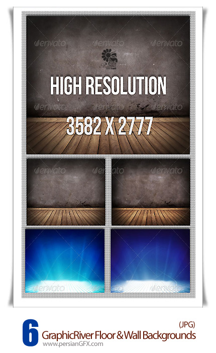 دانلود تصاویر با کیفیت پس زمینه کف و دیوار - GraphicRiver 6 Floor And Wall Backgrounds