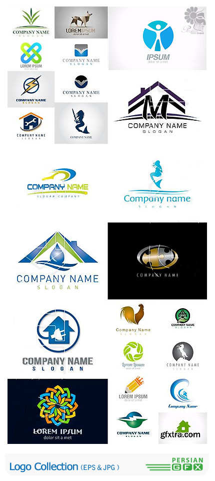 دانلود تصاویر وکتور لوگوهای متنوع از فوتولیو - Fotolio Logo Collection