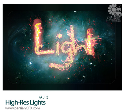 دانلود براش خطوط نورهای درخشان با وضوح بالا - High-Res Lights