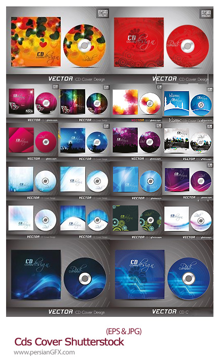 دانلود تصاویر وکتور کاور سی دی از شاتر استوک - Cds Cover Shutterstock