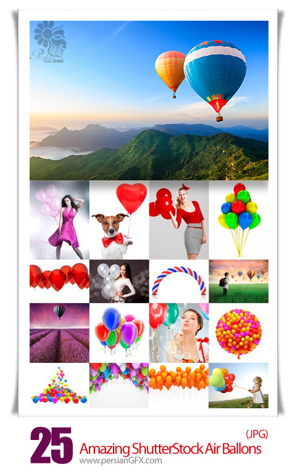 دانلود تصاویر با کیفیت بالن هوایی، بادکنک از شاتر استوک - Amazing ShutterStock Air Ballons