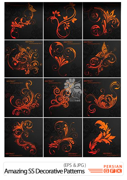 دانلود تصاویر وکتور پترن های تزئینی از شاتر استوک - Amazing ShutterStock Decorative Patterns