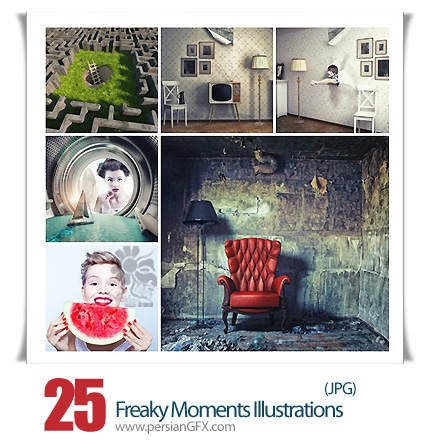 دانلود تصاویر با کیفیت هنری - Freaky Moments Illustrations