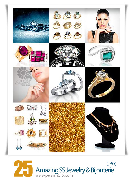 دانلود تصاویر با کیفیت طلا و جواهر، انگشتر، گردنبند از شاتر استوک - Amazing ShutterStock Jewelry & Bijouterie