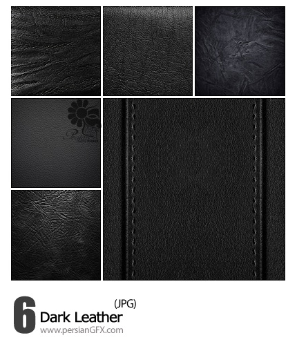 دانلود تصاویر تکسچر چرم مشکی - Dark Leather