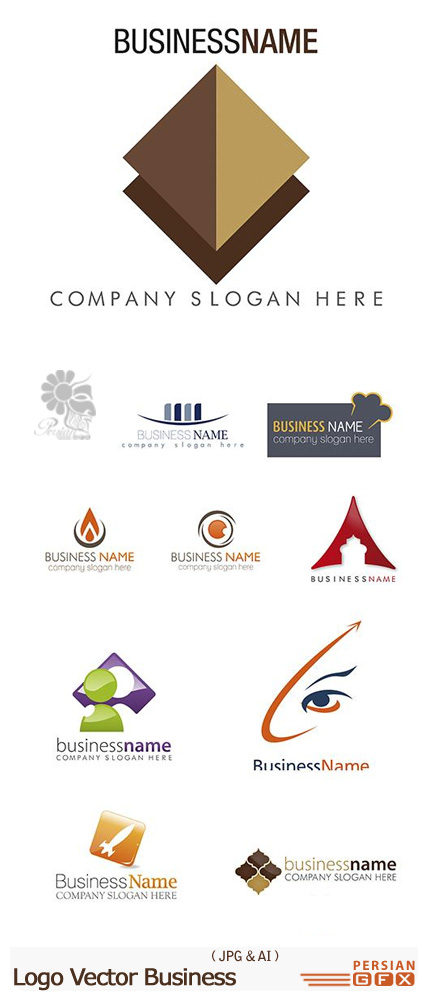 دانلود تصاویر وکتور لوگوهای تجاری - Logo Vector Business