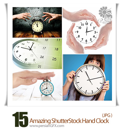 دانلود تصاویر با کیفیت ساعت از شاتر استوک - Amazing ShutterStock Hand Clock
