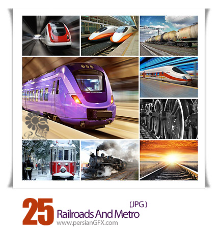 دانلود تصاویر با کیفیت قطار و مترو - Railroads And Metro