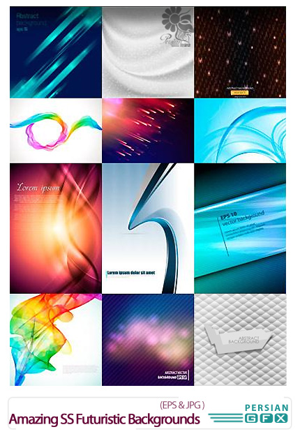 دانلود تصاویر وکتور پس زمینه های انتزاعی از شاتر استوک - Amazing ShutterStock Futuristic Backgrounds