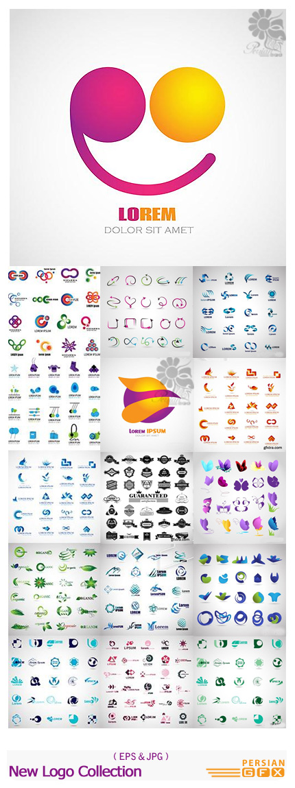 دانلود تصاویر وکتور لوگوهای متنوع از شاتر استوک - Amazing Shutterstock New Logo Collection 