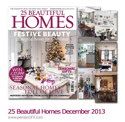 دانلود طراحی دکوراسیون داخلی - 25 Beautiful Homes December 2013