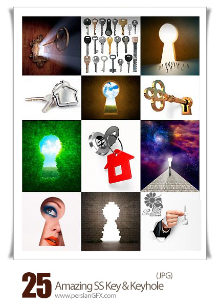 دانلود تصاویر با کیفیت قفل و کلید از شاتر استوک - Amazing ShutterStock Key & Keyhole