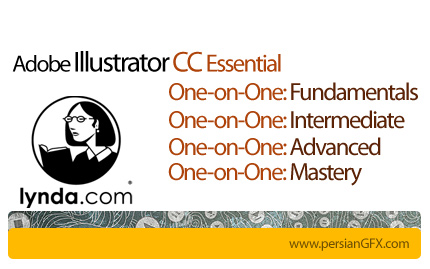 دانلود پنج دوره کاربردی آموزش نرم افزار ایلوستریتور سی سی - Illustrator CC از شرکت لیندا