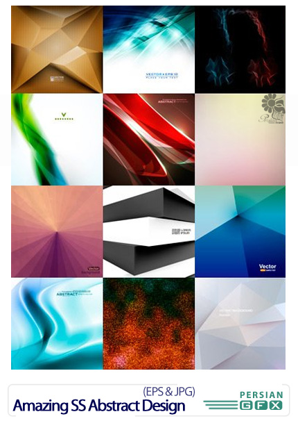 دانلود تصاویر وکتور پس زمینه های انتزاعی از شاتر استوک - Amazing ShutterStock Abstract Design