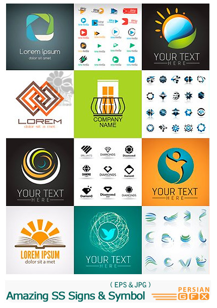 دانلود تصاویر وکتور نشانه و نماد متنوع از شاتر استوک - Amazing ShutterStock Signs & Symbol