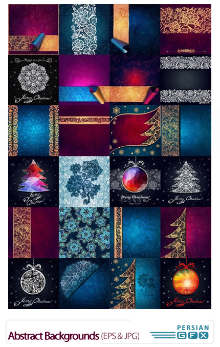دانلود تصاویر وکتور پس زمینه های تزئینی - Abstract Backgrounds