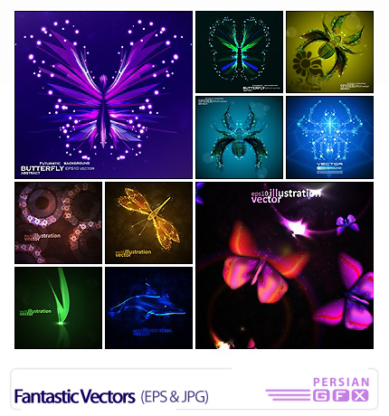 دانلود تصاویر وکتور اشکال فانتزی و تزئینی - Fantastic Vectors