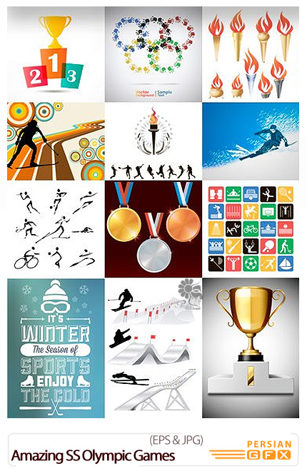 دانلود تصاویر وکتور بازی های المپیک از شاتر استوک - Amazing ShutterStock Olympic Games