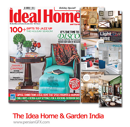 دانلود طراحی دکوراسیون داخلی خانه و باغ - The Ideal Home And Garden India December 2012