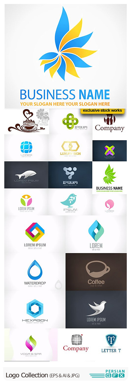 دانلود تصاویر وکتور آرم و لوگوی متنوع - Logo Collection