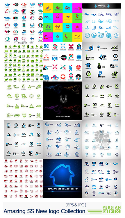 دانلود تصاویر وکتور آرم و لوگوی متنوع - Amazing ShutterStock New logo Collection