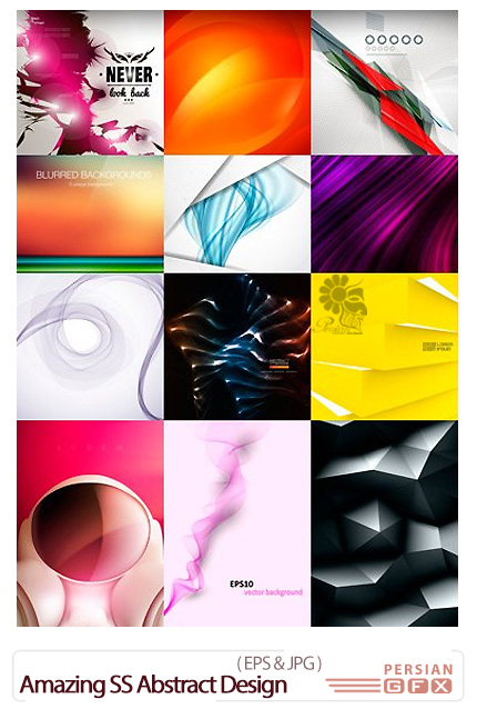 دانلود تصاویر وکتور پس زمینه های انتزاعی - Abstract Backgrounds