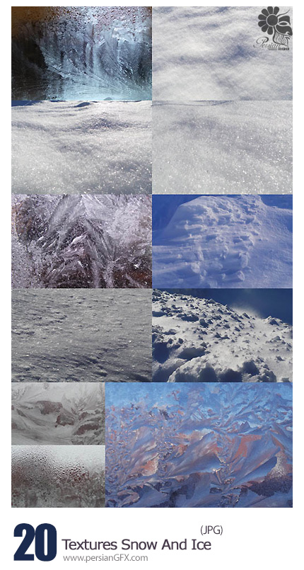 دانلود تکسچر برف و یخ - Textures Snow And Ice