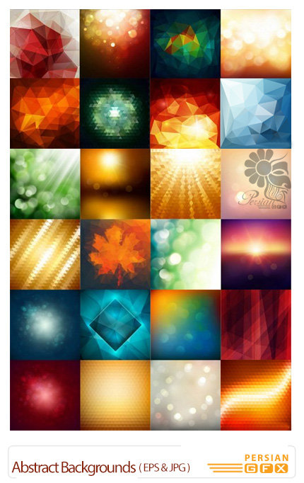 دانلود تصاویر وکتور پس زمینه های انتزاعی - Abstract Backgrounds