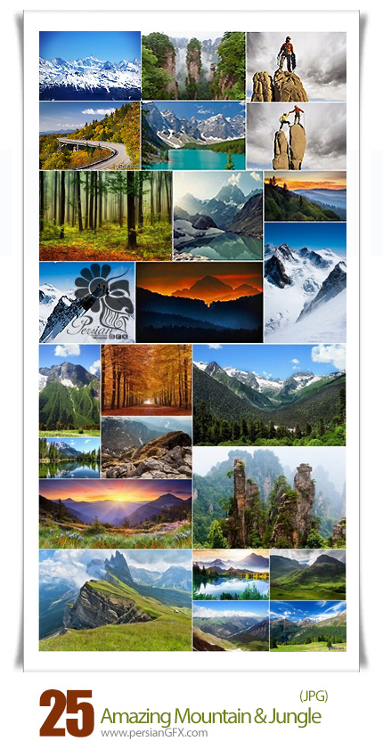 دانلود تصاویر با کیفیت کوهستان و جنگل های سرسبز - Amazing Mountain And Jungle Collection