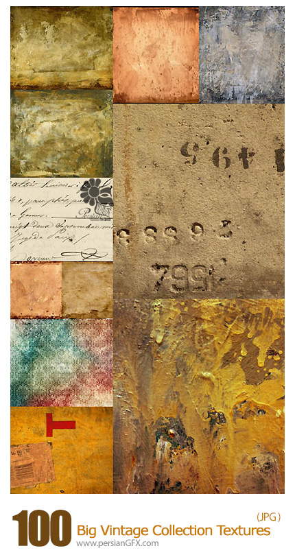 دانلود تصاویر تکسچر قدیمی - Big Vintage Collection Textures
