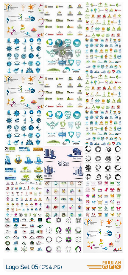 دانلود تصاویر وکتور آرم و لوگوی متنوع - Logo Set 05