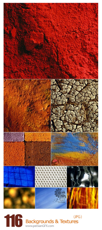 دانلود مجموعه تصاویر تکسچر و پس زمینه های متنوع - Backgrounds And Textures
