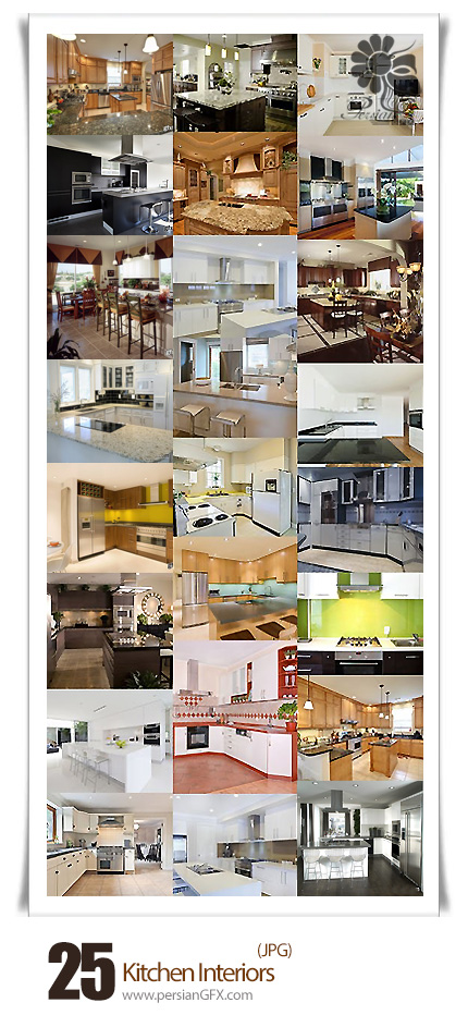 دانلود تصاویر با کیفیت دکوراسیون داخلی آشپزخانه - Kitchen Interiors