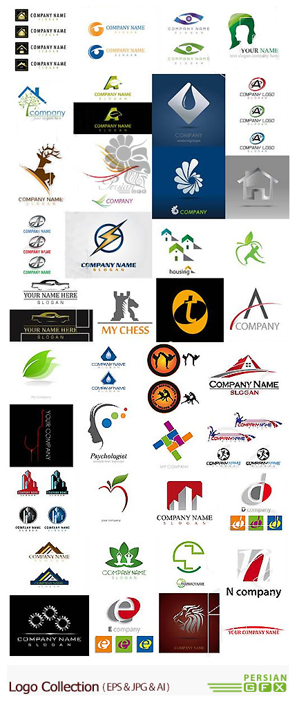 دانلود تصاویر وکتور آرم و لوگوی فانتزی - Logos Collection