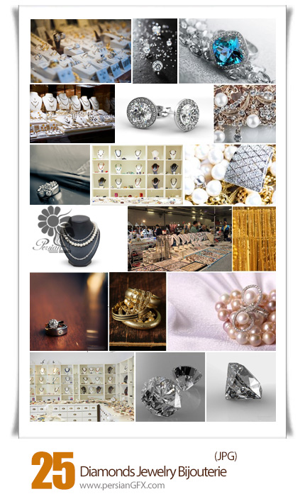 دانلود تصاویر با کیفیت طلا و جواهرات و طلا فروشی - Diamonds Jewelry Bijouterie